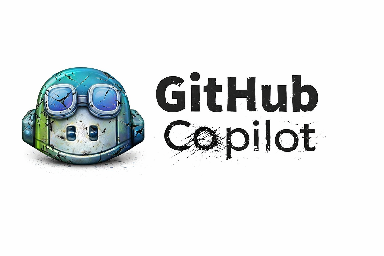 Scratched GitHub Copilot logo