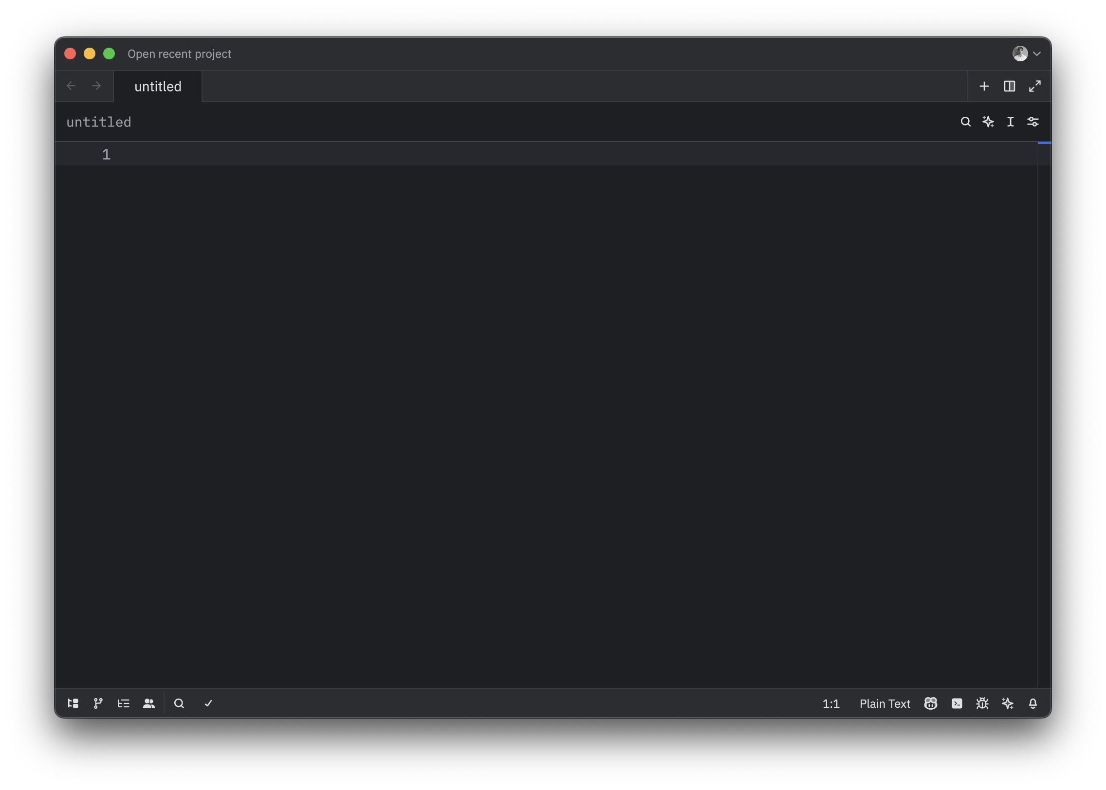 Zed editor at start-up